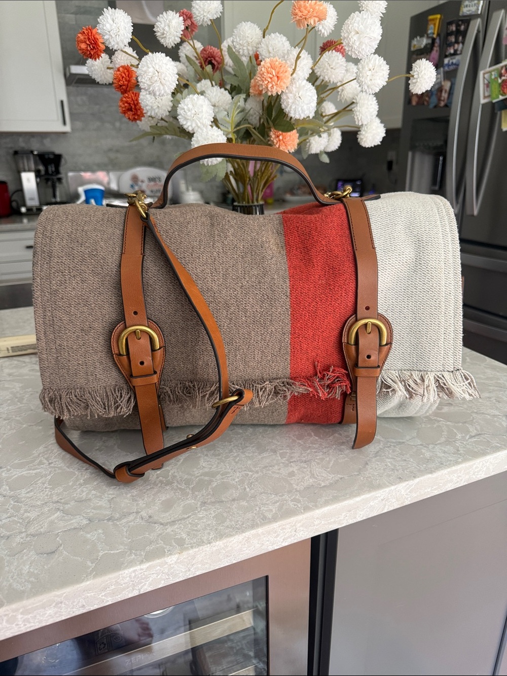 Tory Burch Blanket Duffle Bag